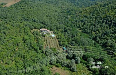 Country House for sale Gaiole in Chianti, Tuscany, RIF 3003 Vogelperspektive