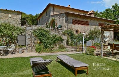 Country House for sale Gaiole in Chianti, Tuscany, RIF 3003 Rustico und Garten