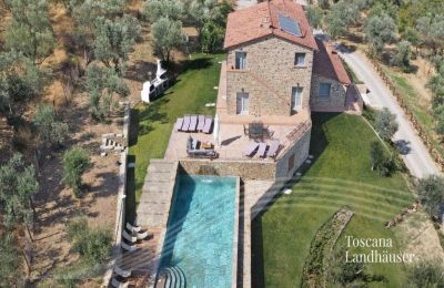 Country House for sale Cortona, Tuscany, RIF 2986 Vogelperspektive