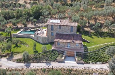 Country House for sale Cortona, Tuscany, RIF 2986 Blick auf Rustico