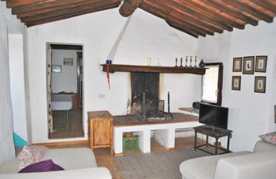 Farmhouse for sale Siena, Tuscany, RIF 3071 Wohnraum mit Kamin