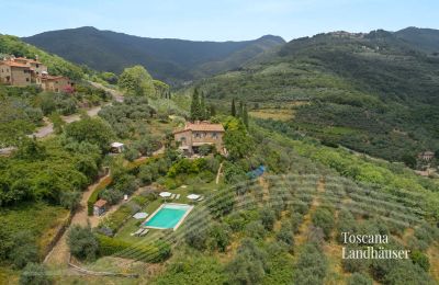 Country House for sale Loro Ciuffenna, Tuscany, RIF 3098 Blick auf Rusticos