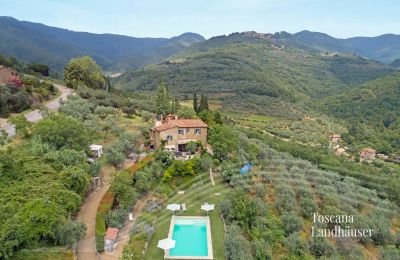 Country House for sale Loro Ciuffenna, Tuscany, RIF 3098 Vogelperspektive