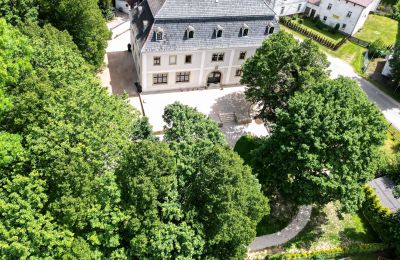 Manor House for sale Sędzisław, Dwór w Sędzisławiu, Lower Silesian Voivodeship, Drone view