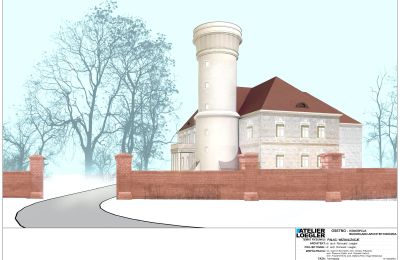 Castle for sale Osetno, Pałac w Osetnie, Lower Silesian Voivodeship, Visualization