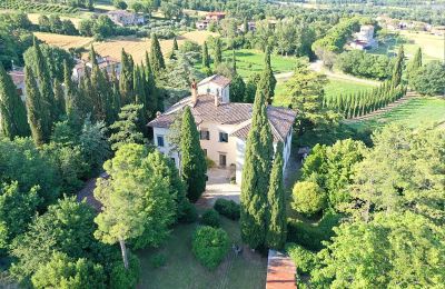 Historic Villa for sale Gragnano, Tuscany, Drone view