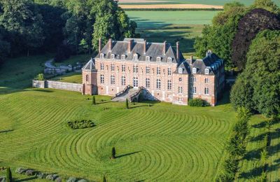 Castle for sale Gisors, Normandy, Drone view