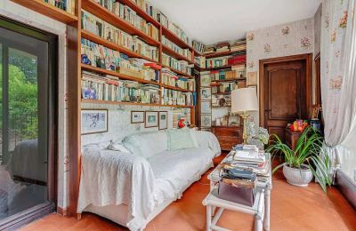 Historic Villa for sale Castelletto Sopra Ticino, Piemont, Library