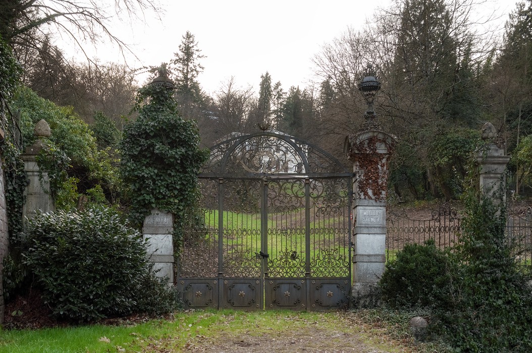 Architecture in Baden-Baden: Old courtyard gate, Baden-Baden