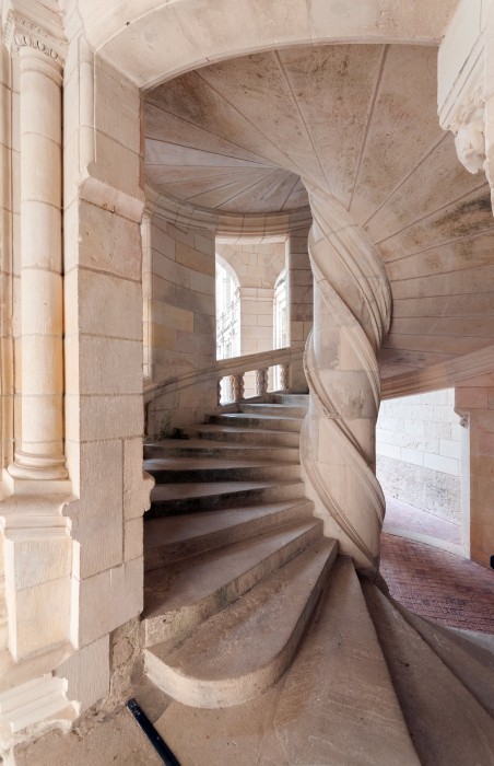 Chambord Castle at Loire Valley: Stairtower, Centre-Loire Valley