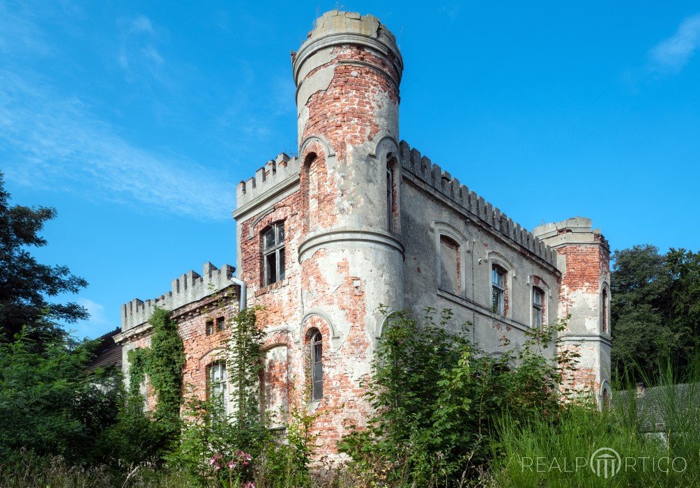 Ruined Manor in Western Pomerania, Poland