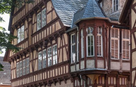 Gorsleben, Schieferhof - Old half-timbered Building "Schieferhof" in Gorsleben