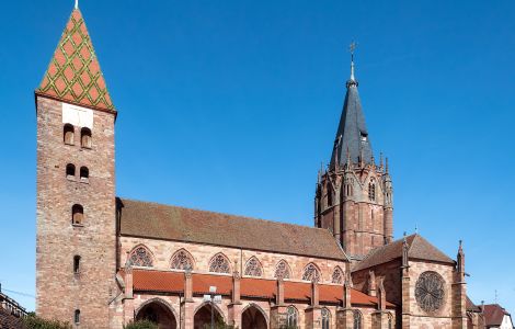 Wissembourg, Avenue de la Sous-Prefecture - Abbey Church St. Peter and Paul in Wissembourg