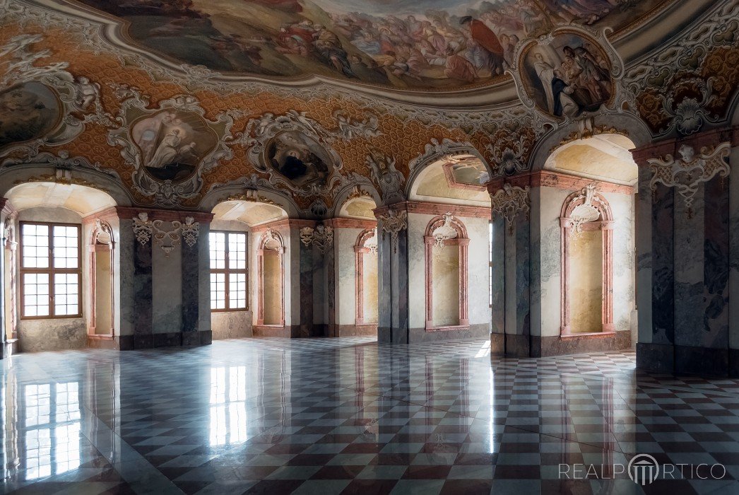 Lubiąż Abbey: Refectory after restauration, Lubiąż