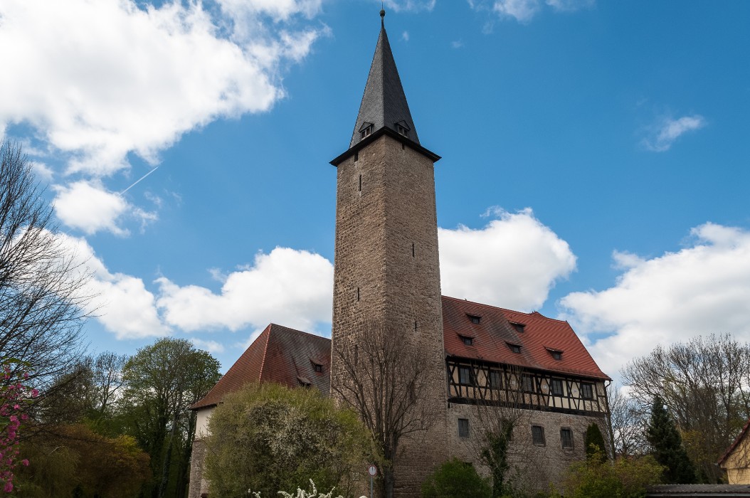 Moated Castle in Niederroßla, "Weimarer Land" District, Niederroßla